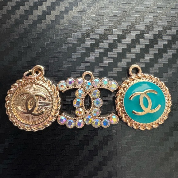 WINNERS CHOICE CHANEL CHARMS STAMPED CHANEL ON BACK - Picture 1 of 2